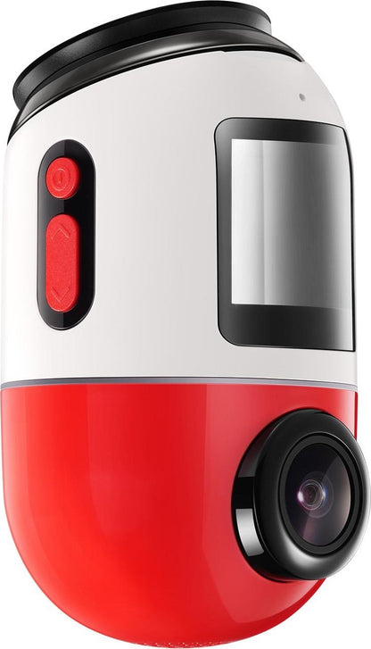 70mai Dash Cam Omni 360 X200, 1080P, 64Go, Wi-Fi, GPS, AI, contrôle vocal, écran 1.2inch, Rosie X200-64-RED