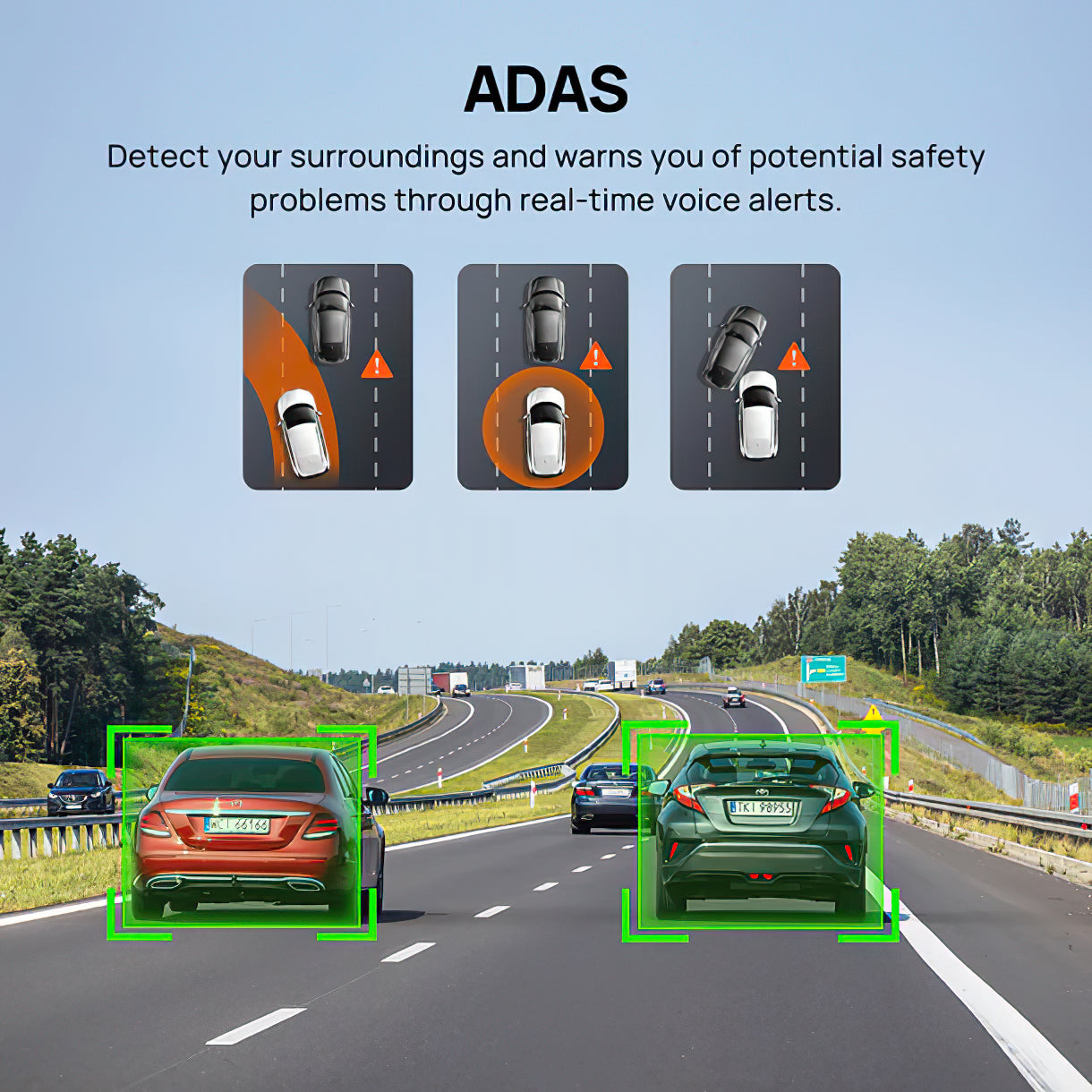 Caméra Auto 70mai Dash Cam A510, 3K, GPS, Wi-Fi, Affichage 2 pouces 2AOK9-A510