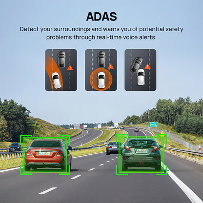Caméra Auto 70mai Dash Cam A510, 3K, GPS, Wi-Fi, Affichage 2 pouces 2AOK9-A510