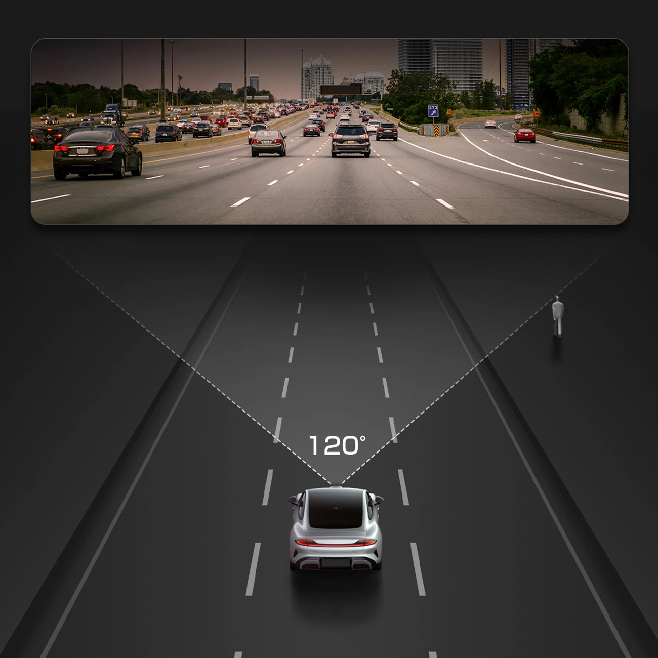 Akeeyo P1 Auto-Kamera, 1080P, Wi-Fi