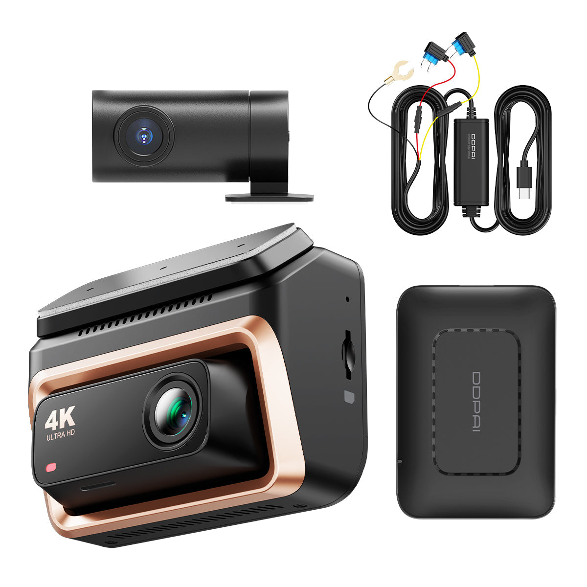 Caméra Auto Avant Arrière DDPAI Z60 Pro 4G, 4K, Wi-Fi, GPS, Écran 3 pouces