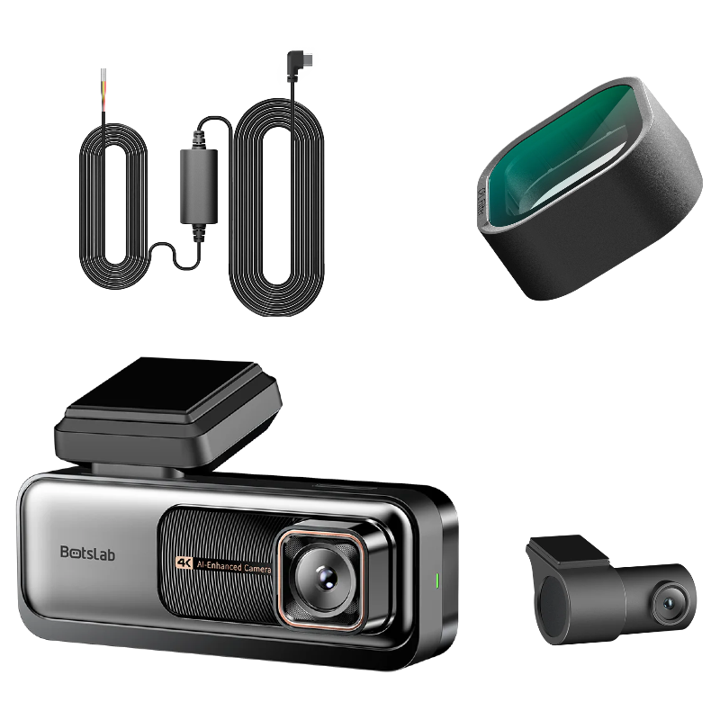Botslab G980H Pro Voor- en Achteruitrijcamera, 4K, Wi-Fi, GPS, 2,45 inch Display