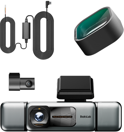 Botslab G980H 4CH Voor- en Achteruitrijcamera, 3K, Wi-Fi, GPS, 3,18 inch Display