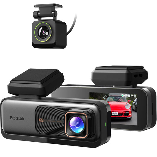 Botslab G980H Caméra frontale arrière pour voiture Botslab G980H, 4K, Wi-Fi, GPS, écran 2,45 pouces 