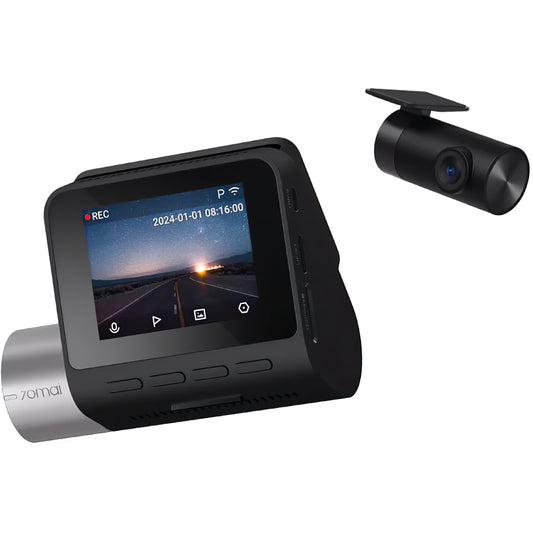 Front and Rear Car Camera 70mai Dash Cam A510, 3K, GPS, Wi-Fi, 2-inch Display