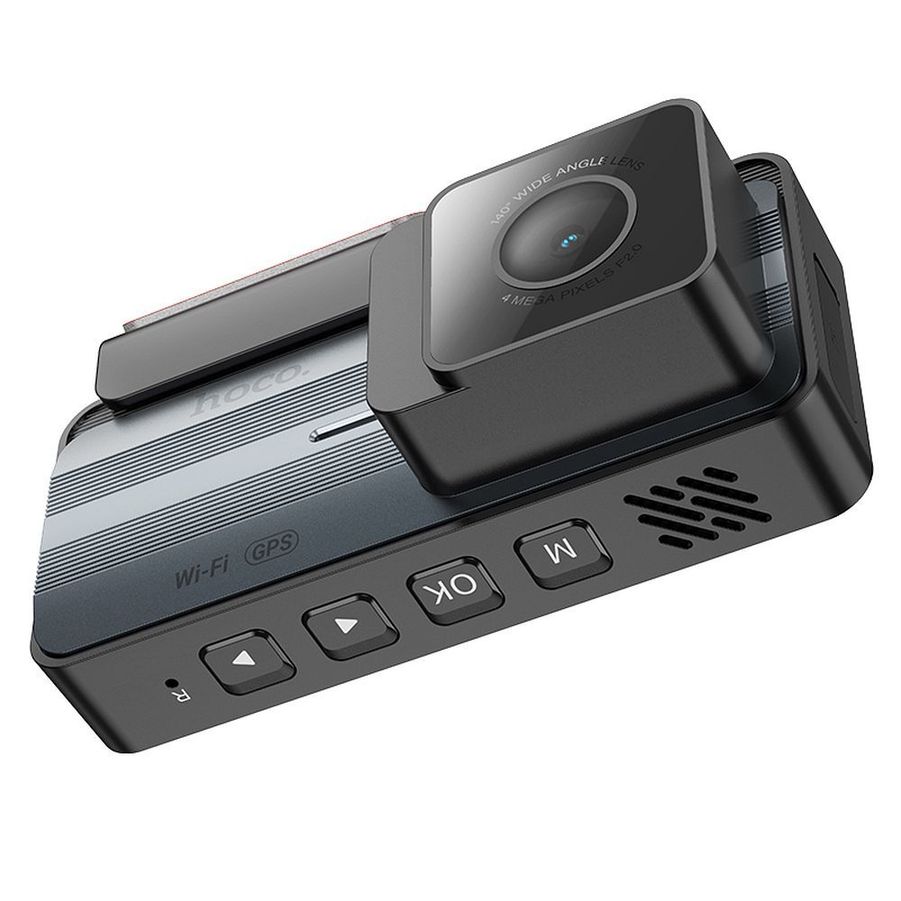 Front and Rear Car Camera HOCO DV12, 2K, Wi-Fi, GPS, 3.69inch Display