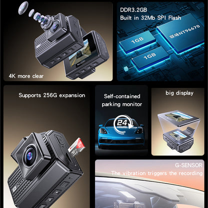 Auto Camera Voor Achter Yesido KM15, 4K, Wi-Fi, Display 2 inch