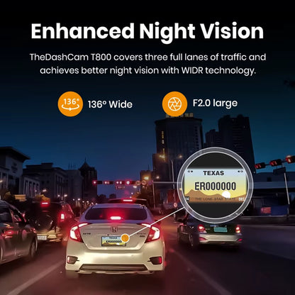 Caméra Auto Imou T800, 4K, Wi-Fi