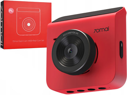 Caméra de voiture 70mai Dash Cam A400, 2K, Wi-Fi, écran 2 pouces, rose