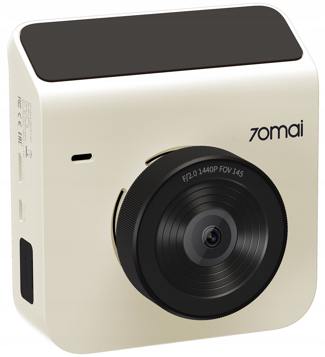 Caméra embarquée 70mai Dash Cam A400, 2K, Wi-Fi, écran 2 pouces, Beige