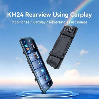 Yesido KM24 Auto Camera met Carplay / Android Auto, 4K, Display 9.66 inch