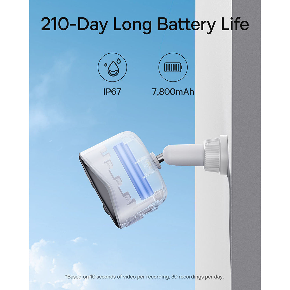 Baseus N1 Bewakingscamera, Wi-Fi, 2K, IP67, Buiten S0ST002130