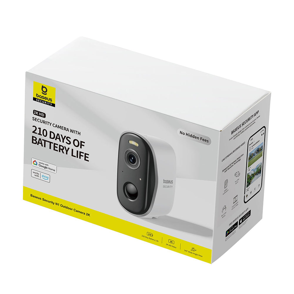 Baseus N1 Bewakingscamera, Wi-Fi, 2K, IP67, Buiten S0ST002130