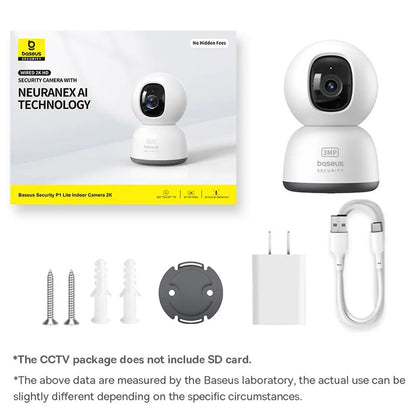 Caméra de Surveillance Baseus P1 Lite, Wi-Fi, 2K, Intérieur S0TV002132