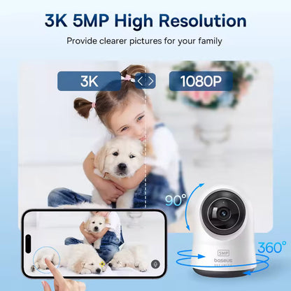 Caméra de Surveillance Baseus P1 Pro, Wi-Fi, 3K, Intérieur S0TW002131