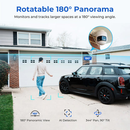 iMILAB EC6 Panorama Bewakingscamera, Wi-Fi, 3.5K, IP66, Buiten CMSXJ115A