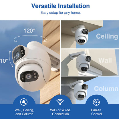 iMILAB Caméra de surveillance iMILAB EC6 Dual, Wi-Fi, 2K, IP66, Outdoor CMSXJ68A 