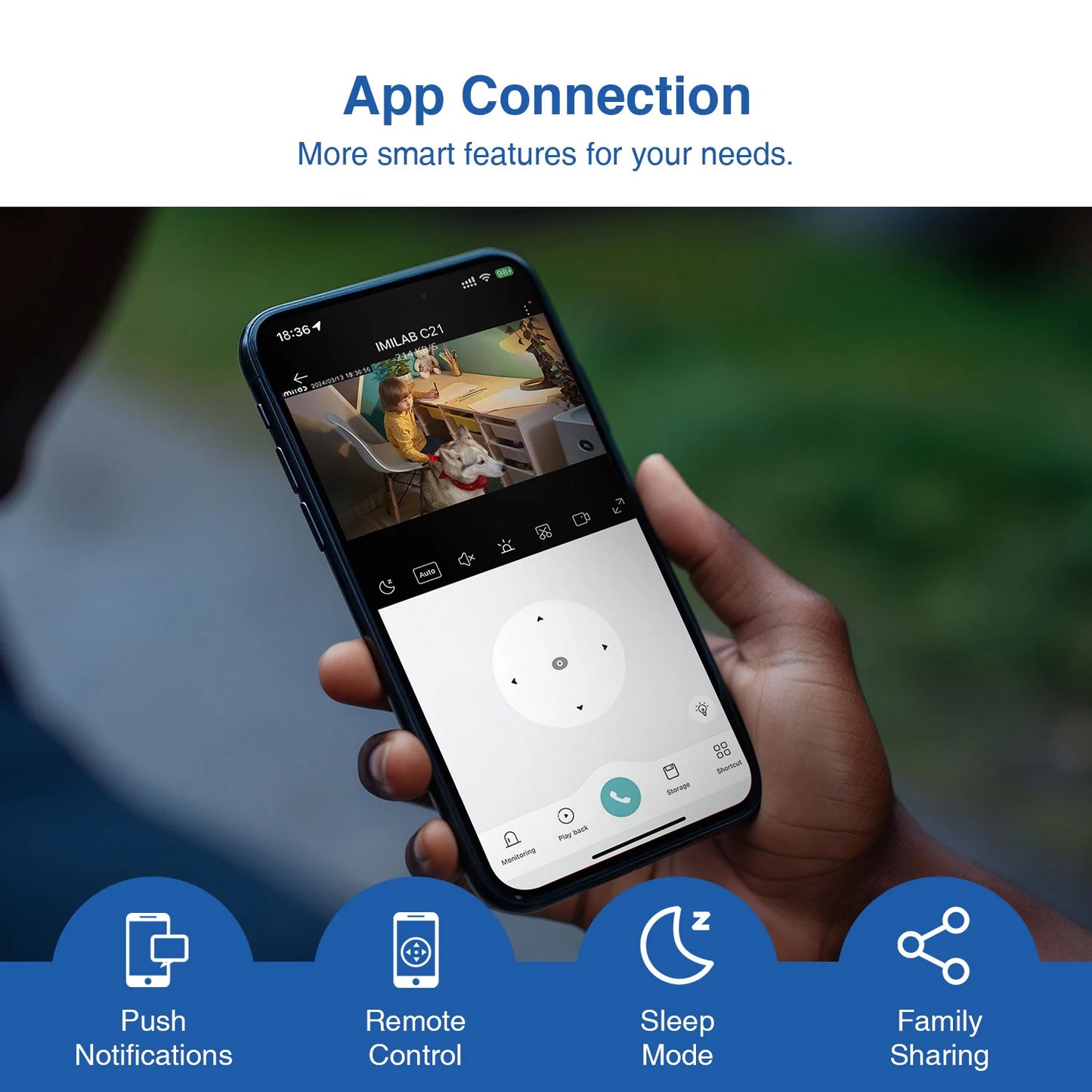Bewakingscamera iMILAB C21 MI, Wi-Fi, 2.5K, Binnen