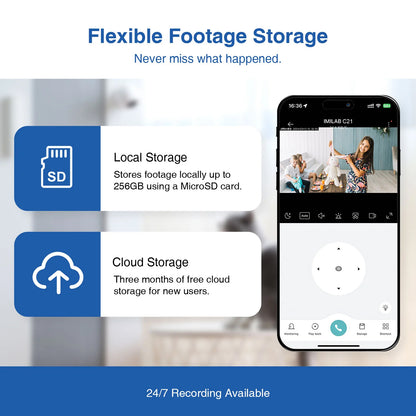 Caméra de surveillance iMILAB C21 MI, Wi-Fi, 2.5K, intérieur 