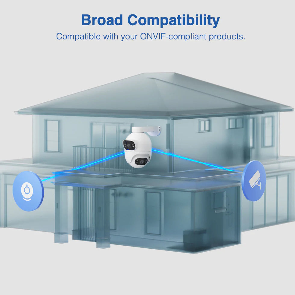 iMILAB Caméra de surveillance iMILAB EC6 Dual, Wi-Fi, 2K, IP66, Outdoor CMSXJ68A 