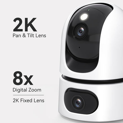 Imou Ranger Dual Surveillance Camera, Wi-Fi, 2.8K + 2.8K, Indoor IPC-S2XP-10M0WED