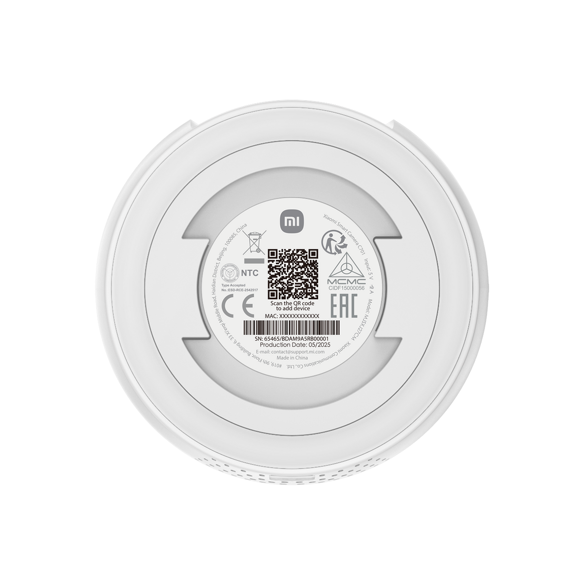 Xiaomi Überwachungskamera C701, Wi-Fi, 4K, Innenbereich BHR07X7EU
