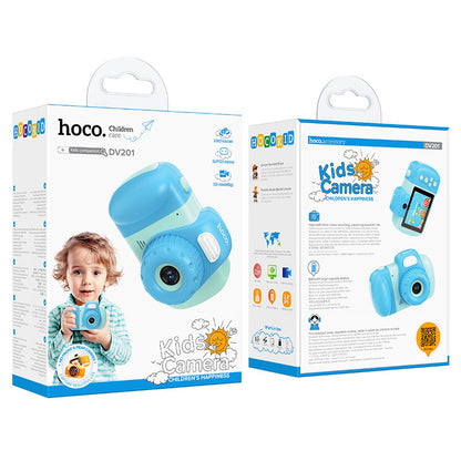 Caméra Numérique HOCO DV201 Kids, 1080P, 2MP, Bleue