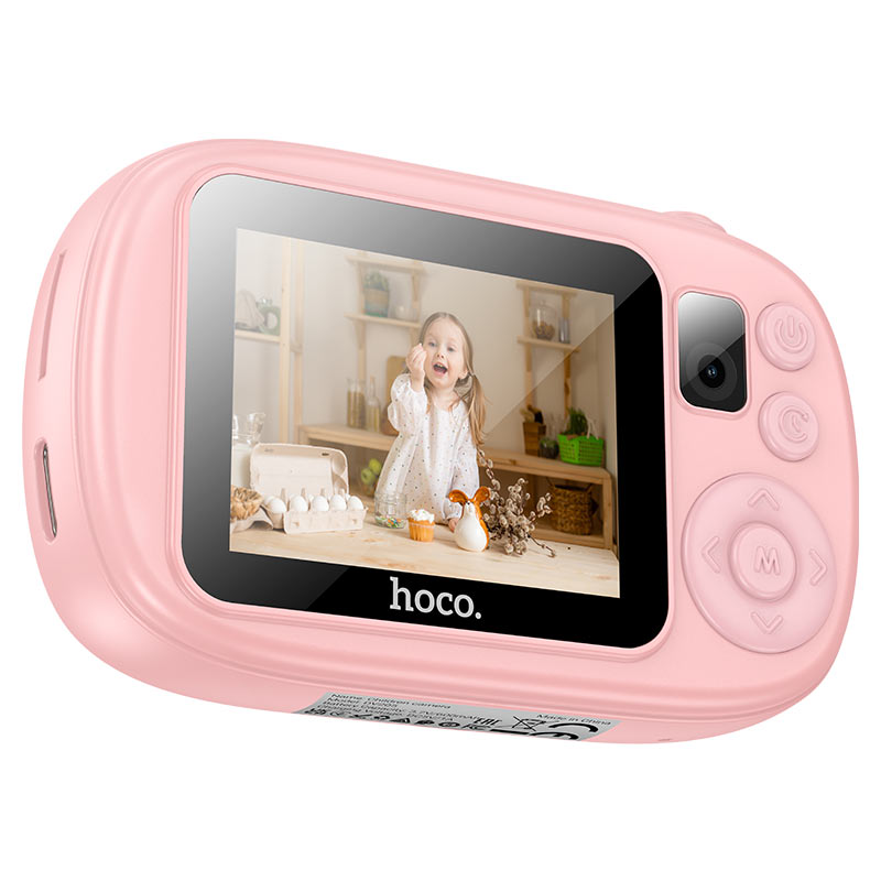 Digitale Camera HOCO DV205 Kids, 720P, 1MP, Roze