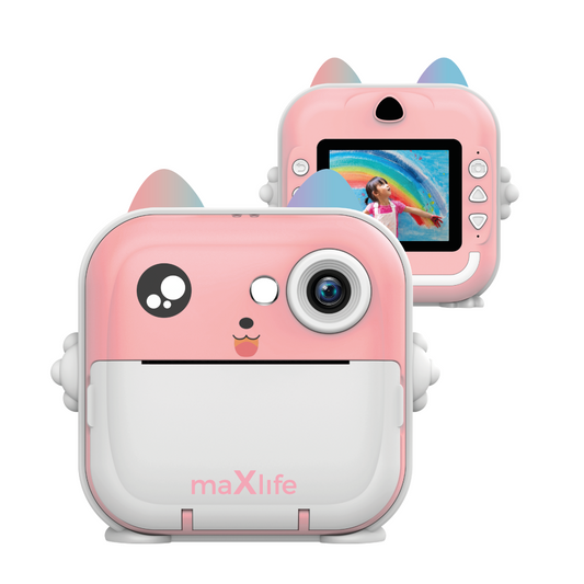 Appareil photo numérique avec fonction d'impression MaXlife MXPC-100 Kids, Rose