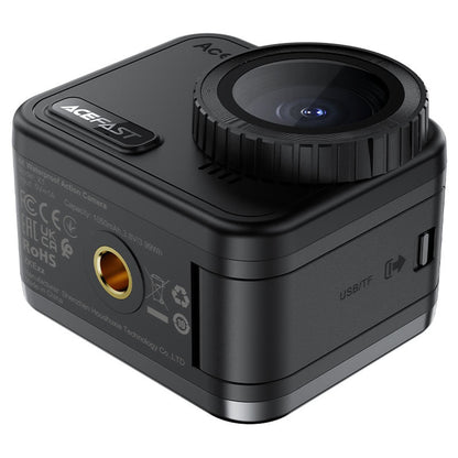 Caméra Sport Acefast X1, 4K, Wi-Fi, Noire