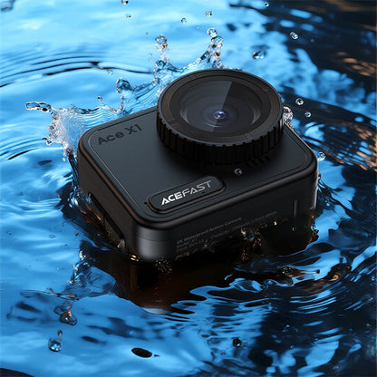 Caméra Sport Acefast X1, 4K, Wi-Fi, Noire