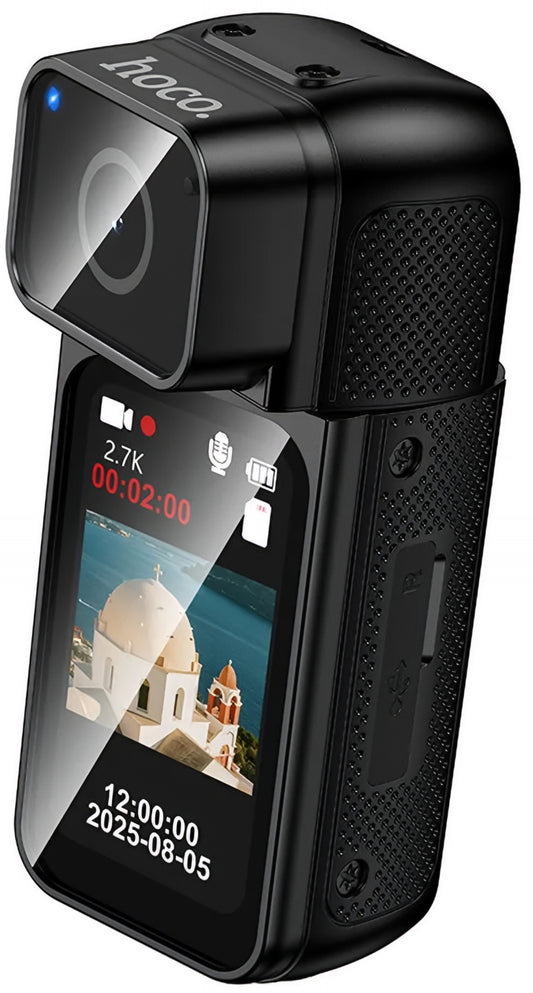 Sportkamera HOCO DV105, 2.7K, 1,47-Zoll-Display, Schwarz