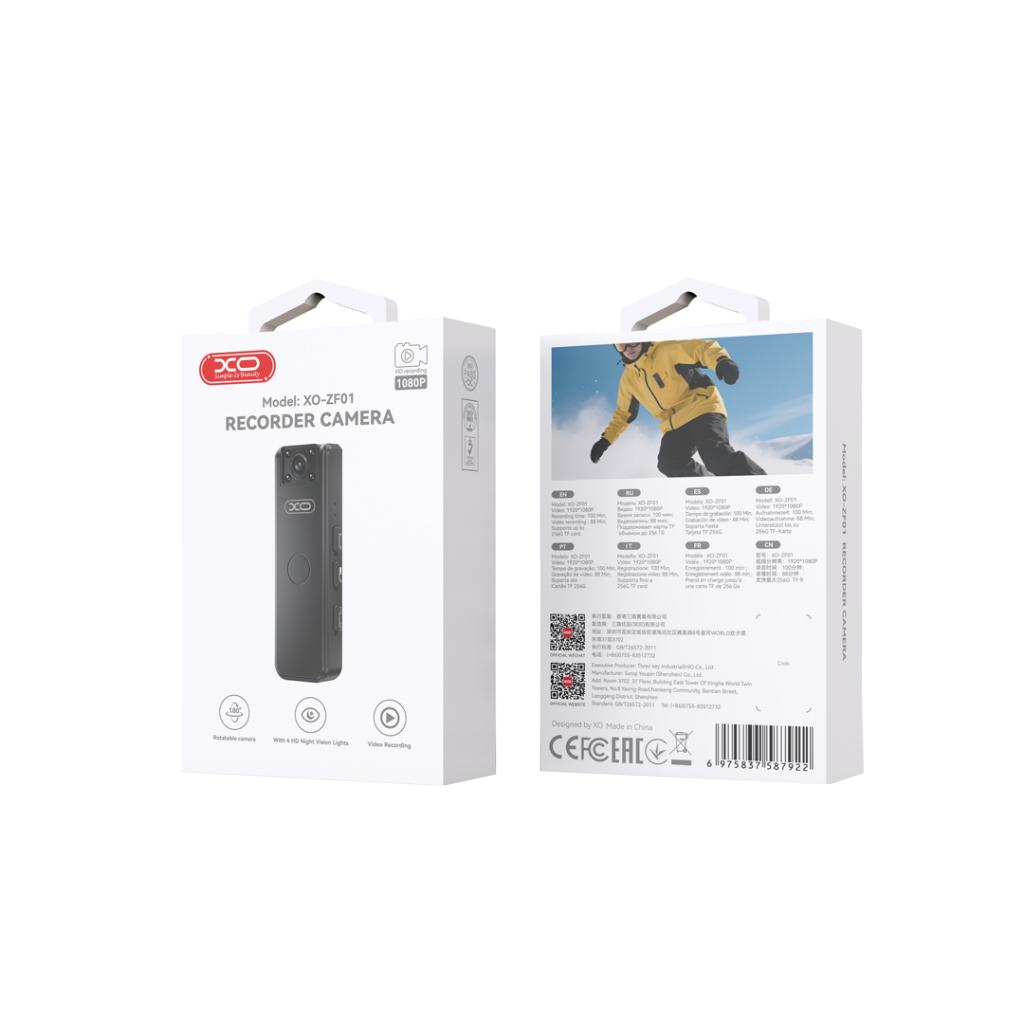 Sportkamera XO Design ZF01, 1080P, Schwarz