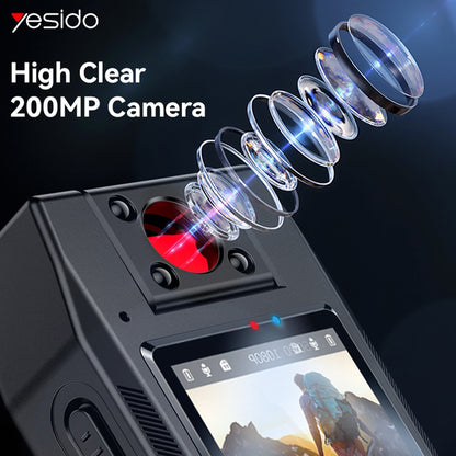 Sportcamera Yesido KM25, 1080P, Display 1.3 inch, Zwart