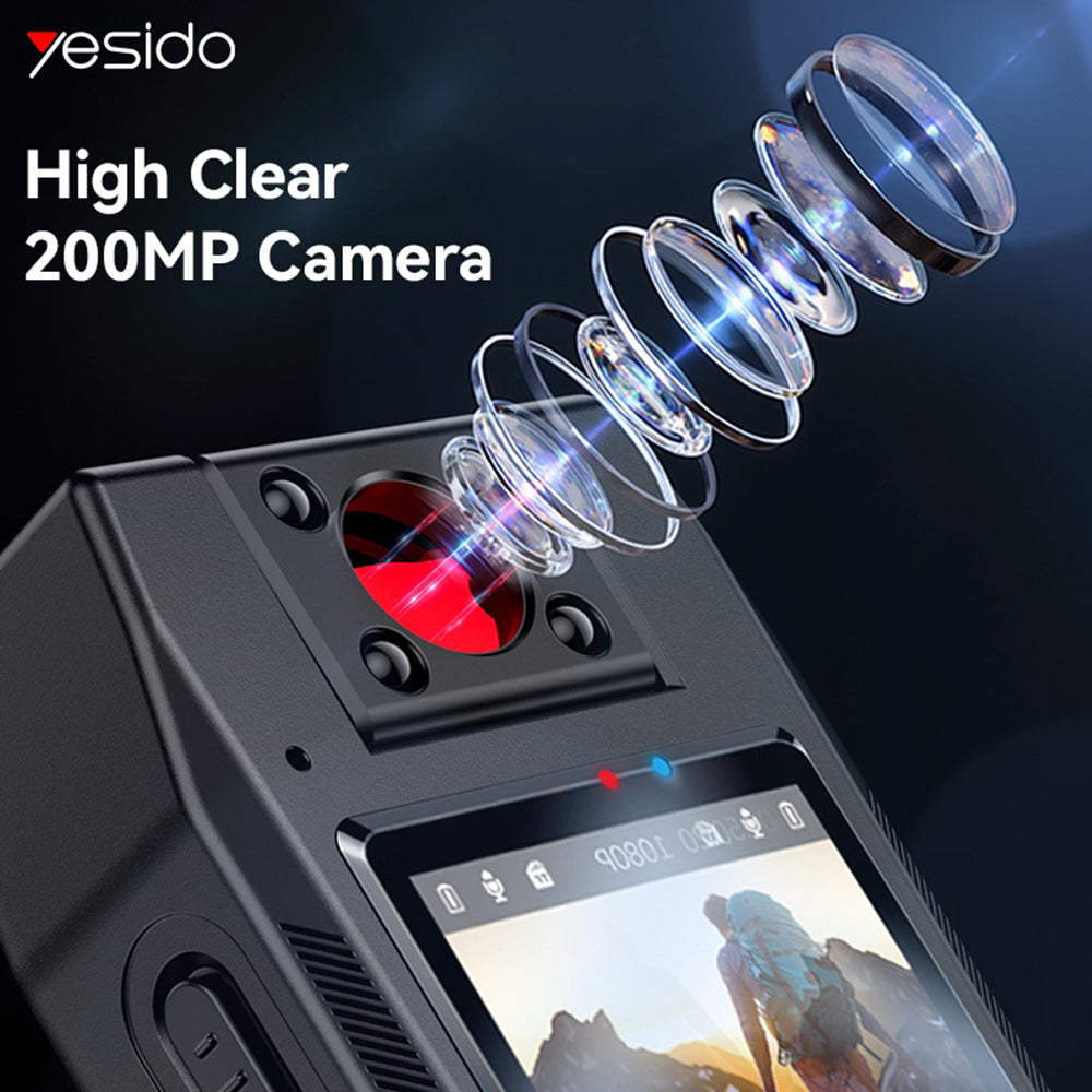 Caméra Sport Yesido KM25, 1080P, Écran 1.3 pouces, Noire