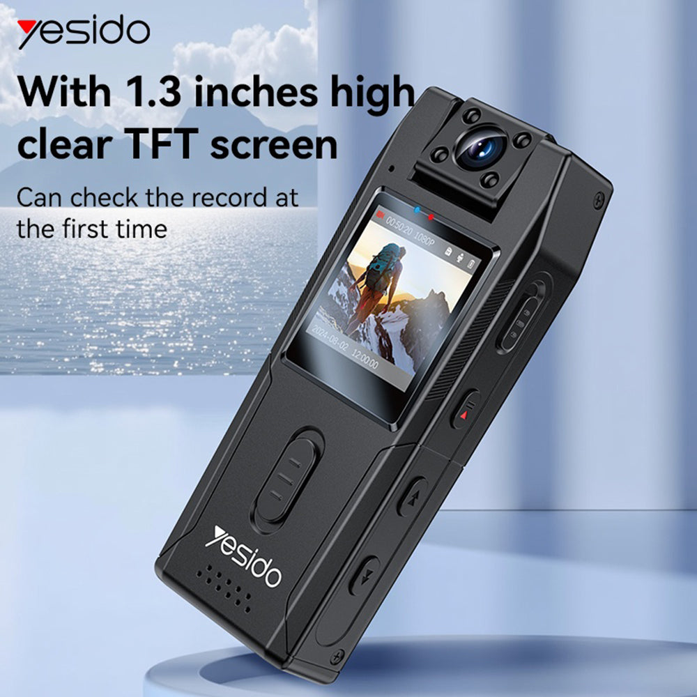Caméra Sport Yesido KM25, 1080P, Écran 1.3 pouces, Noire
