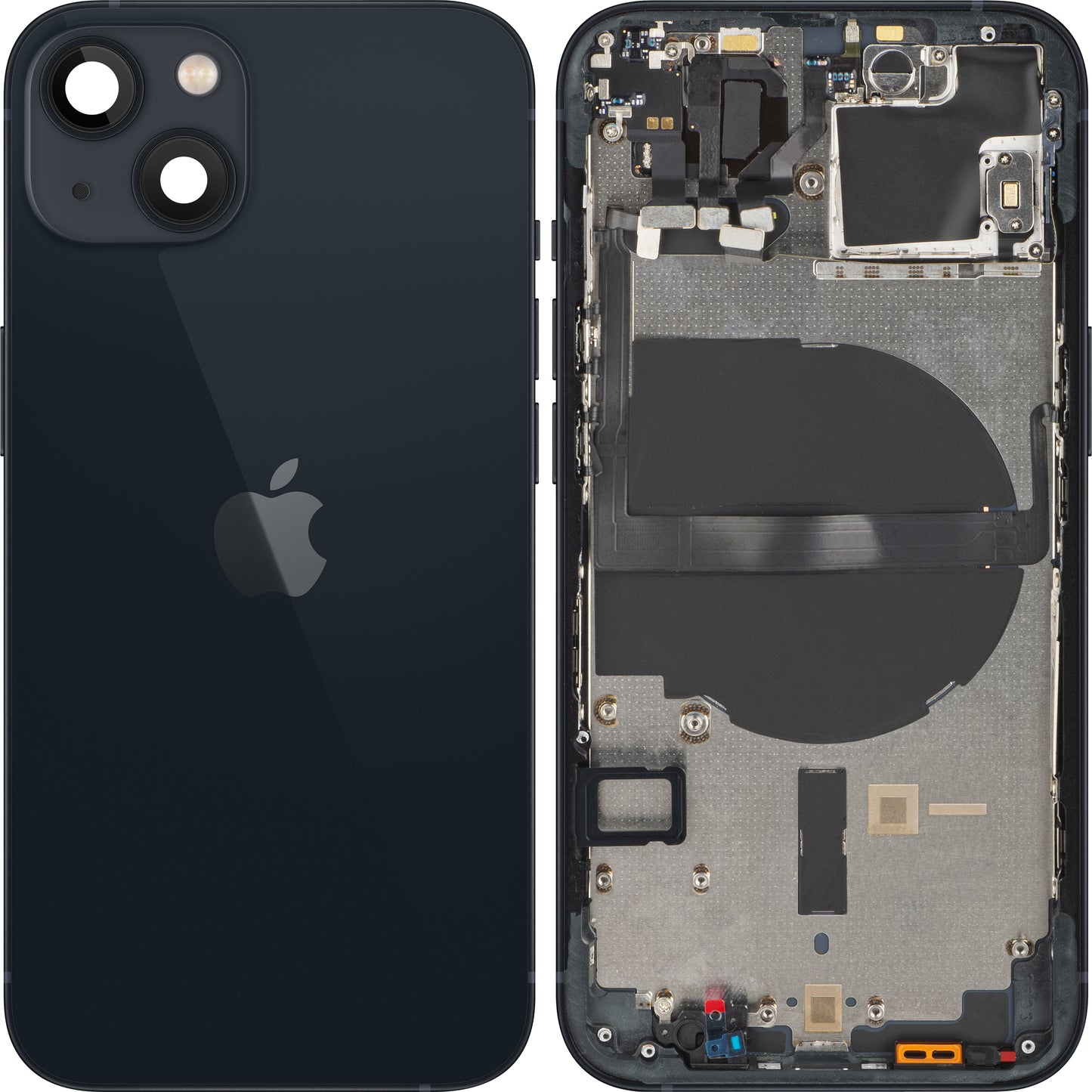 Apple iPhone 13 Couvercle de batterie, avec demi-case, noir (minuit), Swap 