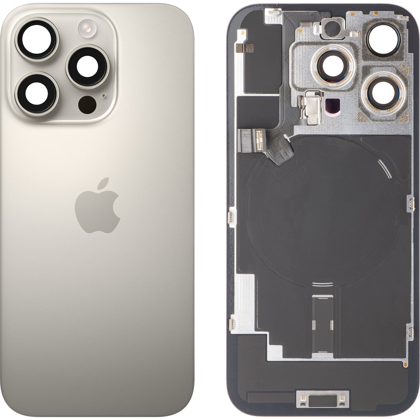 Akkuabdeckung Apple iPhone 16 Pro, Beige (Natural Titanium), Swap