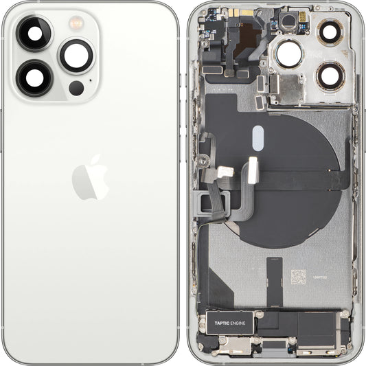 Batterijdeksel Apple iPhone 13 Pro, Met Middenbehuizing, Volledige Onderdelen, Zilver, Swap