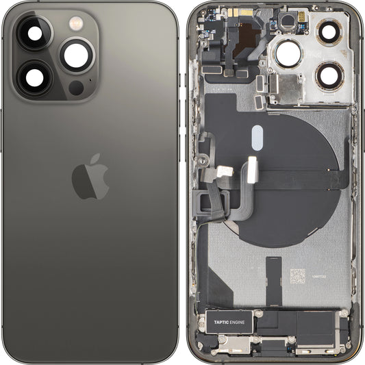 Batterijdeksel Apple iPhone 13 Pro, Met Middenbehuizing, Volledige Onderdelen, Zwart (Graphite), Swap
