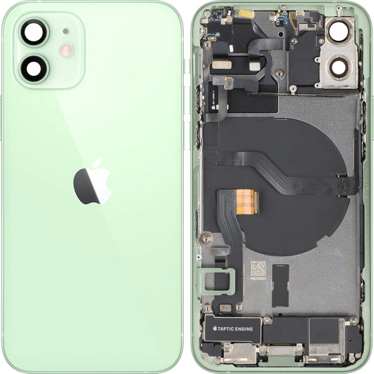 Batterijdeksel Apple iPhone 12, Met Middenbehuizing, Volledige Onderdelen, Groen, Swap