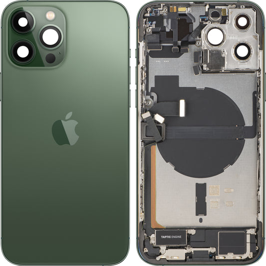 Batterijdeksel Apple iPhone 13 Pro Max, Met Middenbehuizing, Volledige Onderdelen, Groen (Alpine Green), Swap