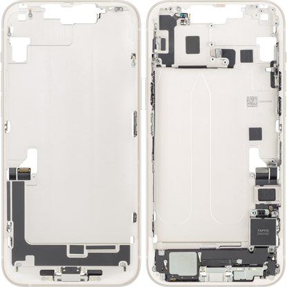Couvercle de batterie Apple iPhone 14 Plus, avec coque intermédiaire, toutes pièces incluses, Blanc (Starlight), Échange