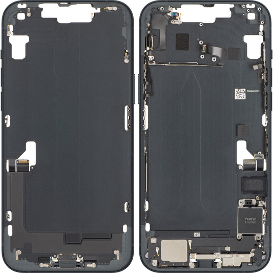 Batterijdeksel Apple iPhone 14 Plus, Met Middenbehuizing, Volledige Onderdelen, Zwart (Midnight), Swap