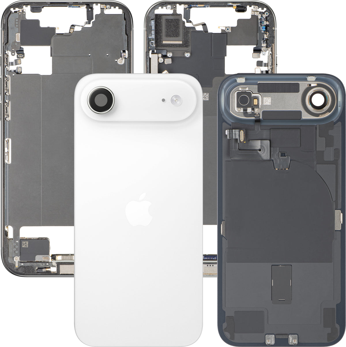 Apple iPhone 17 Air Batterijklep, Met Middenbehuizing, Complete Onderdelen, Wit (Cloud White), Premium Swap