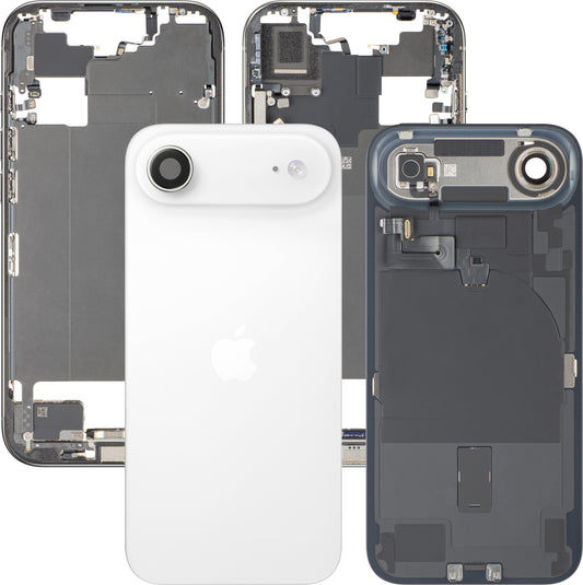 Coque Batterie Apple iPhone 17 Air, Avec Châssis Central, Pièces Complètes, Blanc (Cloud White), Échange Premium