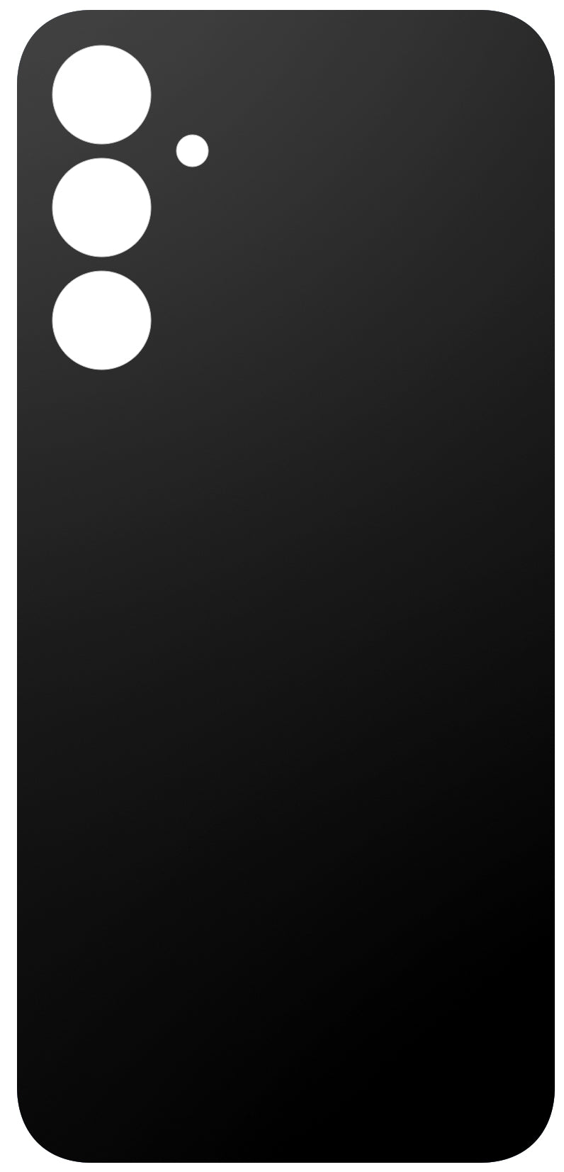 Cache Batterie compatible avec Samsung Galaxy A25 A256, Noir
