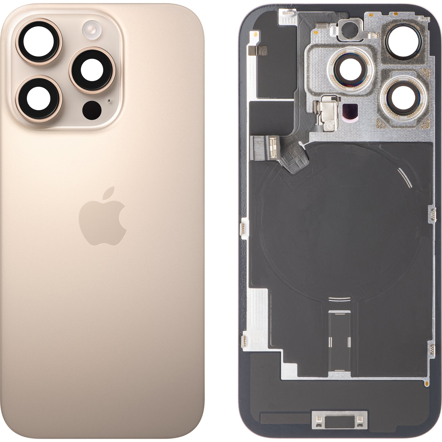 Batterijdeksel compatibel met Apple iPhone 16 Pro, Goud