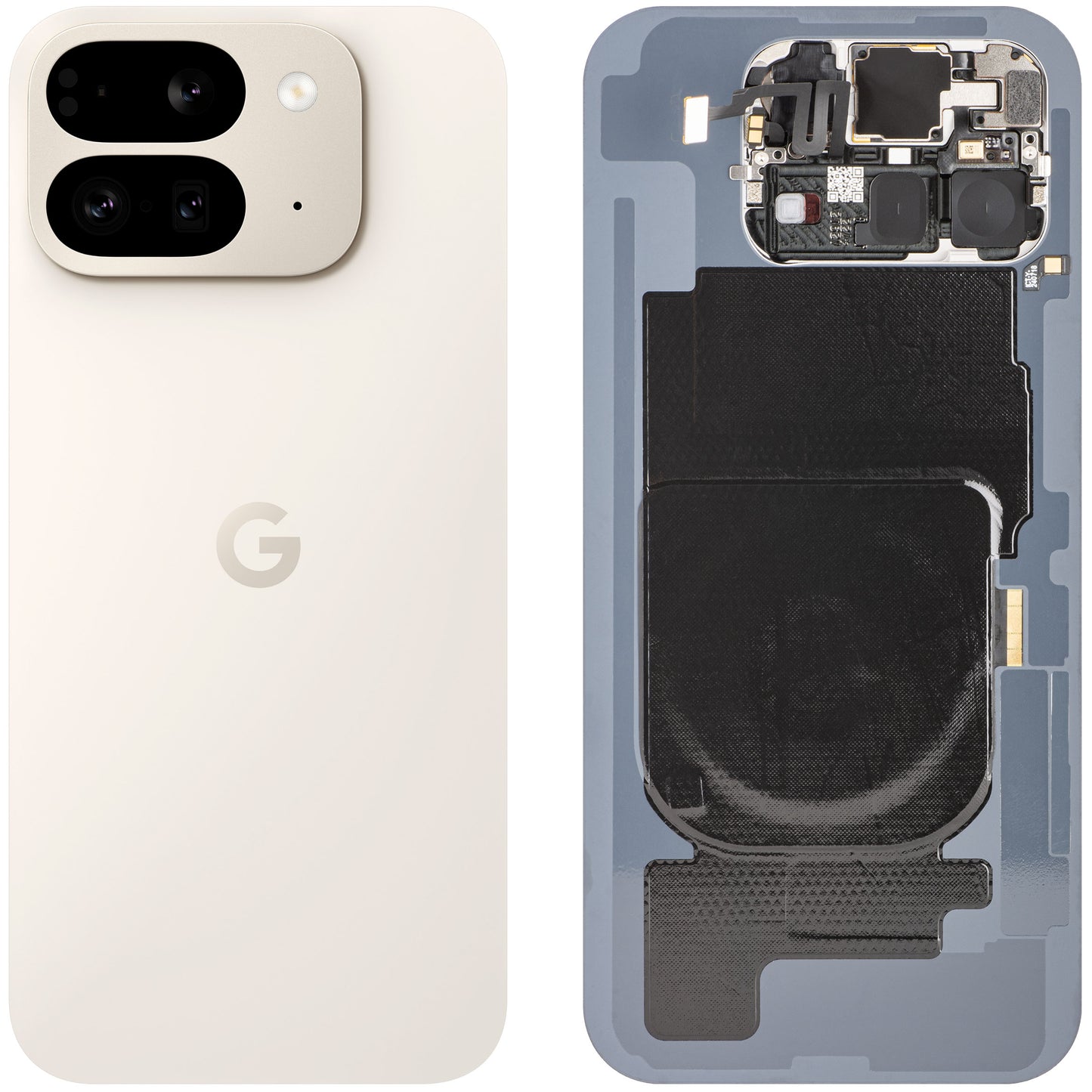 Batterijdeksel Google Pixel 9 Pro Fold, Beige (Porcelain), Service Pack G949-00908-00