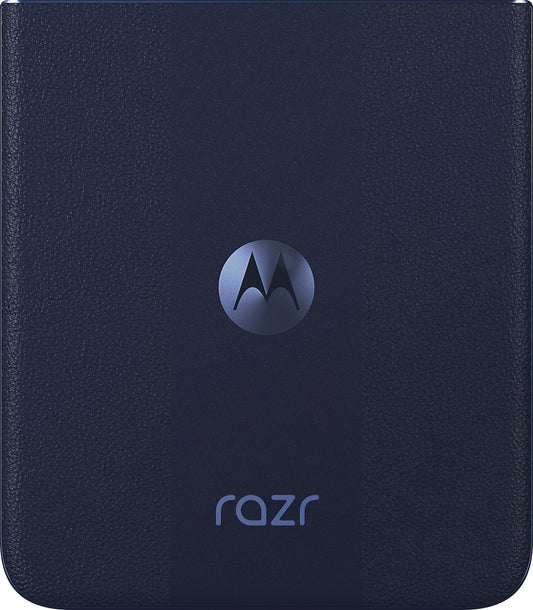 Cache Batterie Motorola Razr+ 2025 / Razr+ 2024 / Razr 50 Ultra, Bleu Marine, Échange